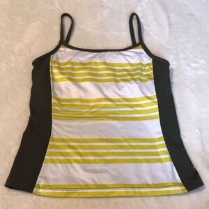 Sugoi Yellow & White Athletic Bike Tank - Size M